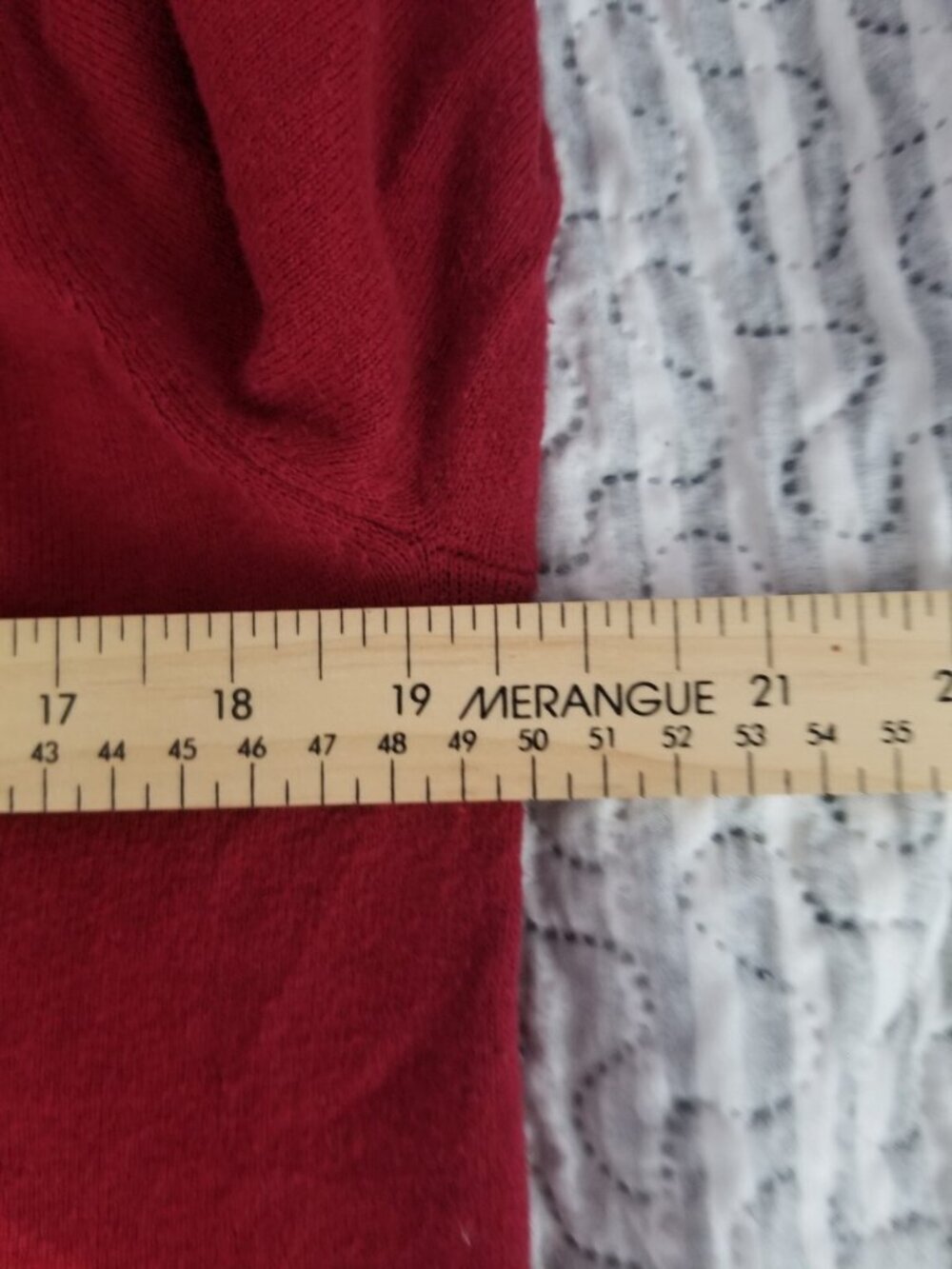 Hudson North Men's Pima Cotton Red V-Neck Sweater Size Medium - Picture 6 of 7
